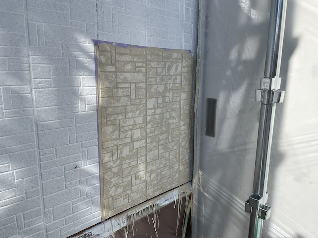 草加市長栄　サイディング外壁塗装工事多彩色工法　現場レポ２